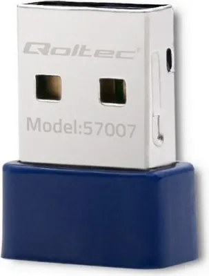 Produktbild von Qoltec 57007 Drahtloser Mini Bluetooth USB WiFi Adapter