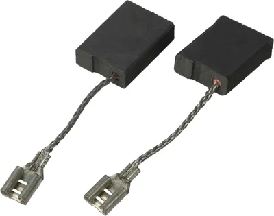 Produktbild von vhbw 2x Kohlebürste kompatibel mit Bosch GWS 26-230 JB, GWS 26-230 H, GWS 26-230 BV, GWS 26-230 B, GWS 26-230 JBV Elektrowerkzeug - verzinkte Litze