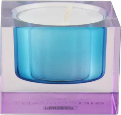 Produktbild von Gift-Company Teelichthalter Sari Kristallglas blau H ca. 4 cm