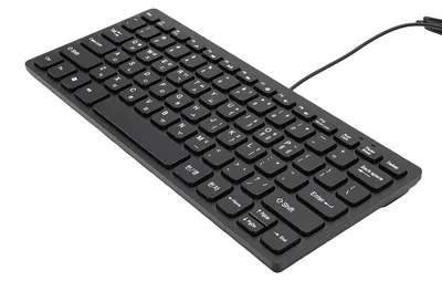 Obrázek produktu pro Kabelová korejská klávesnice s 78 klávesami, odolná proti polití, USB, Plug and Play, tenká a lehká klávesnice pro PC a notebooky