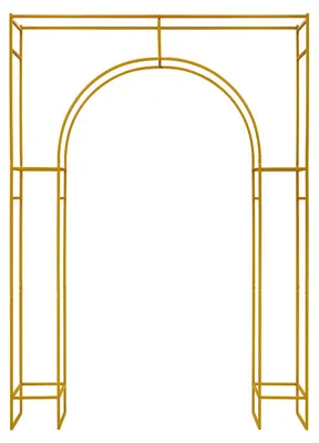 Productafbeelding van Bruiloftboog-achtergrondstandaard, gouden metalen decoratie, vrijstaand ontwerp, goud