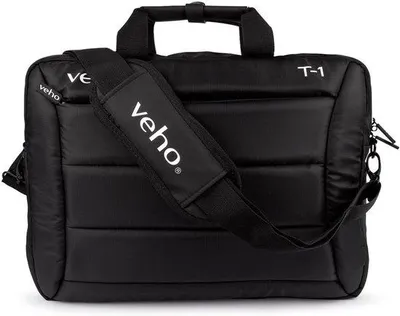 Immagine prodotto di Borsa per notebook da 15,6 pollici, nera, con tracolla