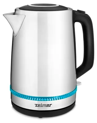Image de zelmer ZCK7921 - 1,7 l - 2200 W - acier inoxydable - métal - indicateur de niveau d'eau - protection contre la surchauffe