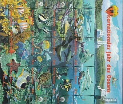 Produktbild von Briefmarken UNO - Wien 1998 Mi 252-263Klb Kleinbogen (kompl.Ausg.) postfrisch Jahr des Ozeans