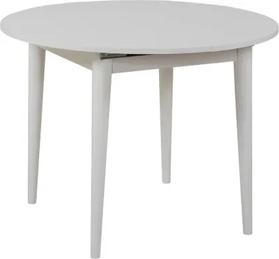 Image de Skye Decor, Vina 139 - White, Table à rallonge, blanche, 100 % PANNEAUX DE PARTICULES MÉLAMINÉS, 100 x 100 x 75 cm