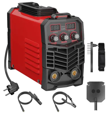 Produktbild von Tragbares Inverter Schweißgerät - MMA ARC Schweißgerät 220 V - Digitalanzeige - IGBT Technologie - Hot Start - Für Heimwerker Metallreparatur - Rot
