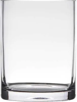 Produktbild von Dekoglas, Vase ZYLINDER COLD CUT H. 15cm D. 12cm transparent rund Glas Hakbijl