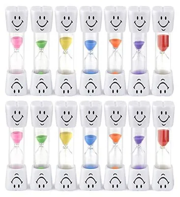 Produktbild von 14x 3 Minuten Sanduhr Timer für Kinder zum Zähneputzen