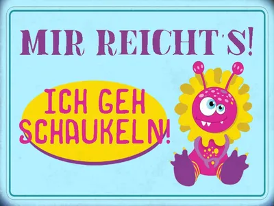 Produktbild von vianmo Holzschild 30x40 cm mir reicht`s ich geh schaukeln