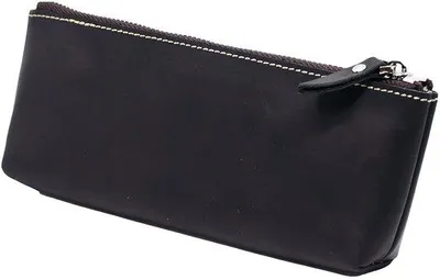 Immagine prodotto di Astuccio in pelle nera con cerniera