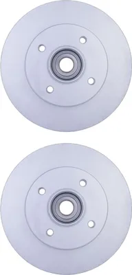 Produktbild von 2 Bremsscheiben voll Ø 55,9 mm 9 mm HELLA passend für u.a. PEUGEOT 307