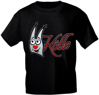 Produktbild von T-Shirt Karneval Fasching mit Print - KÖLLE - 10595 schwarz Gr. S-2XL Größe - S
