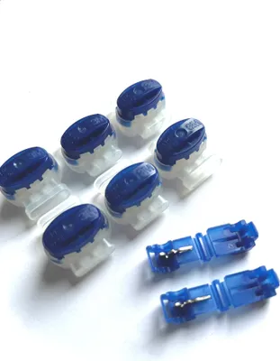 Produktbild von Genisys-Set 3M® 6 x Verbinder 314 + 2 x 952 Anschlussklemmen blau für Mähroboter