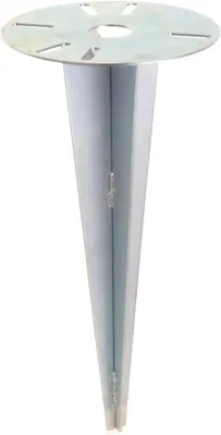 Obrázok produktu pre Základňa na zapichnutie do zeme pre záhradnú lampu, montážna objímka pre vonkajšie osvetlenie, zemný kotviak, pozinkovaný, 30,5 cm / 17,5 cm - 1 ks.
