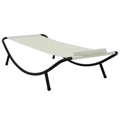 Immagine prodotto di Lettino da Giardino Crema 200x90 cm in Acciaio