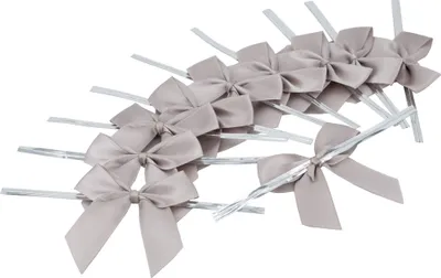 Produktbild von Satinschleifen 5cm, 10 Stück, Farbauswahl:taupe 823
