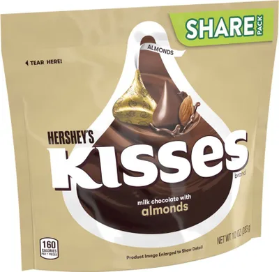 Produktbild von Hershey's Kisses Milk Chocolate with Almonds Share Pack (8 x 283g)