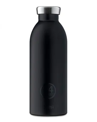 Immagine prodotto di 24Bottles Clima, 500 ml, Uso quotidiano, Fitness, Escursionismo, Nero, Acciaio inossidabile, Adulti, Acciaio inossidabile