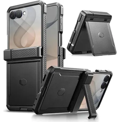 Productafbeelding van Tech-Protect Polyamid Pro hoesje voor de Samsung Galaxy Z Flip 8, zwart