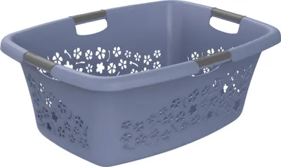 Productafbeelding van Wasmand "Flowers", 50 liter, horizonblauw