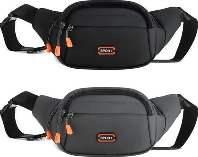 Produktbild von Famanu Hüfttasche Set von 2 - Verstellbare Riemen, Wasserdicht, Bunt