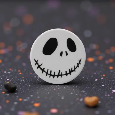 Produktbild von PopSockets Jack Skellington, Griffigkeit, Schwarz, Weiß, Universal, 1 Stück(e)