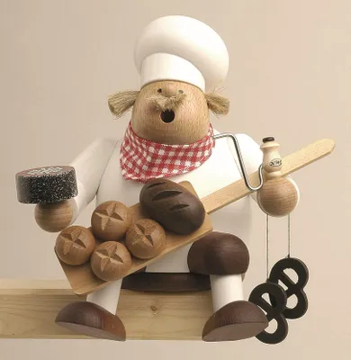 Produktbild von Bäcker - Kantenhocker (17cm) Räuchermann von KWO