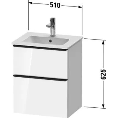 Produktbild von Duravit DE4360004550000 DN WTU WH 510x402x625 Az 1 Ei
