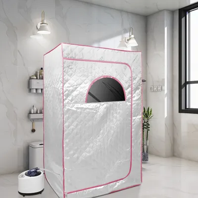 Produktbild von DazHom Tragbare Dampfsauna, Sitzsauna, für 2 Personen, 100x80x170cm, 5-Lagen-Nylon, 1000W, 50-55°C
