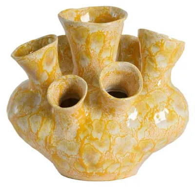 Produktbild von Light & Living - Vase SIAJO - Gelb - 28.5x26x26 cm
