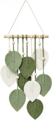 Image de Tapis mural en macramé, style bohème, 60x100 cm, pour la décoration murale