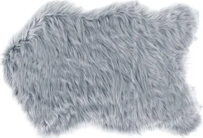 Obrázok produktu pre Koberec z umelej kožušiny - 60x90 cm - sivý