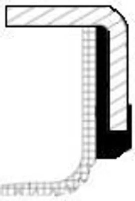 Produktbild von CORTECO Dichtring 19035532B, 123x146,3x10/19 mm, Linksdrall, mit Staubschutzlippe