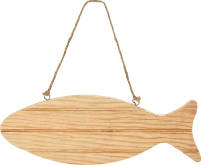 Produktbild von VBS Deko-Schild "Fisch", Kiefernholz, ca. 23,5 x 8,5 cm, Stärke ca. 0,6 cm
