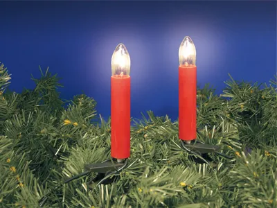 Image de ROTPFEIL Top-Chaîne lumineuse 30 intérieur E10 rouge clair/cannelé