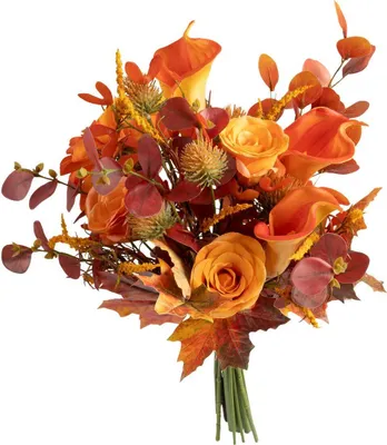 Produktbild von Atmosphera createur d'interieur - Künstlicher herbststrauß james orange h55cm