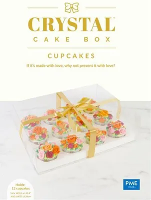Obrázek produktu pro Průhledná krabice na cupcakes 12ks, 10 x 27 x 34 cm