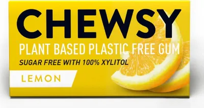 GUMA DO ŻUCIA Z KSYLITOLEM O SMAKU CYTRYNOWYM (10 szt.) 15 g - CHEWSY