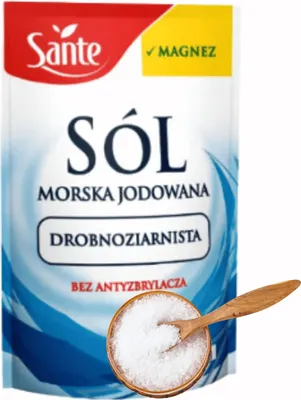 Zdjęcie produktu dla Sante Sól morska jodowana drobna 0g
