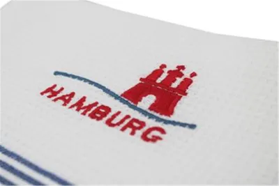 Produktbild von Küchentuch Hamburg Weiß/Blau