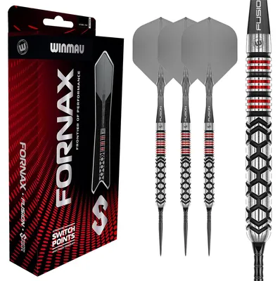 Imagen del producto de Winmau - Dardos de acero Fornax 1558 - 90% tungsteno, 24 gramos.