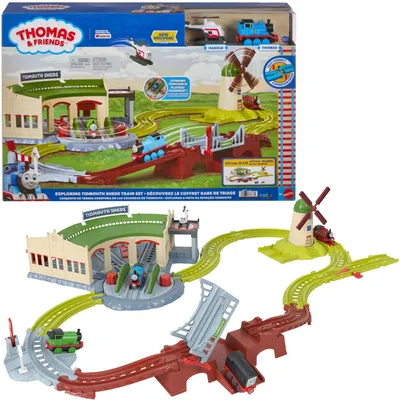Produktbild von Fisher-Price Thomas & seine Freunde Thomas & Friends Exploring Tidmouth Sheds Train Set, Zug- & Schienen-Set, 3 Jahr(e), Kunststoff, Mehrfarbig