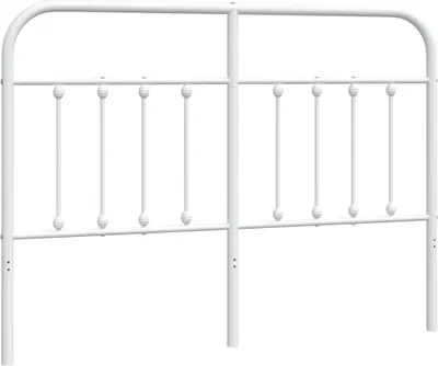 Produktbild von vidaXL Ersatz-Kopfteil Metall Weiß 140 cm