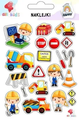 Immagine prodotto di Adesivi per bambini "In cantiere" - All4Kids