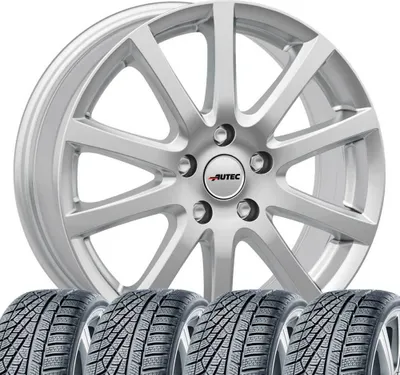 Produktbild von 4 Winter Kompletträder Skandic 7x17 ET 45 5x114,3 Brillantsilber mit 225/45 R17 91H Continental WinterContact™ TS 870 FR M+S für Mitsubishi Lancer
