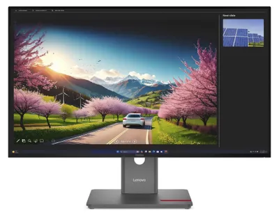 Produktbild von Lenovo ThinkVision P32UD-40 Monitor, 80 cm (31.5"), 3840 x 2160 Pixel, 4K Ultra HD, LCD, 6 ms, Schwarz