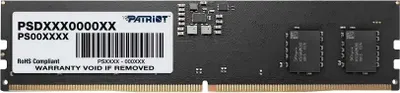 Zdjęcie produktu dla Patriot Memory Signature Line PSD532G48002, 32 GB, 1 x 32 GB, DDR5, 4800 MHz, 288-pin DIMM