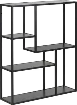 Obrázok produktu pre Actona Seaford, polica, Montované na stenu, Oceľ, Papája, Čierna, Univerzálne, 3 police/políc