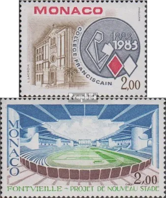 Produktbild von Briefmarken Monaco 1983 Mi 1581,1582 (kompl.Ausg.) postfrisch Schule der Franziskaner