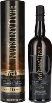 Produktbild von Old Ballantruan 10 Years Old THE PEATED MALT 50% Vol. 0,7l in Geschenkbox